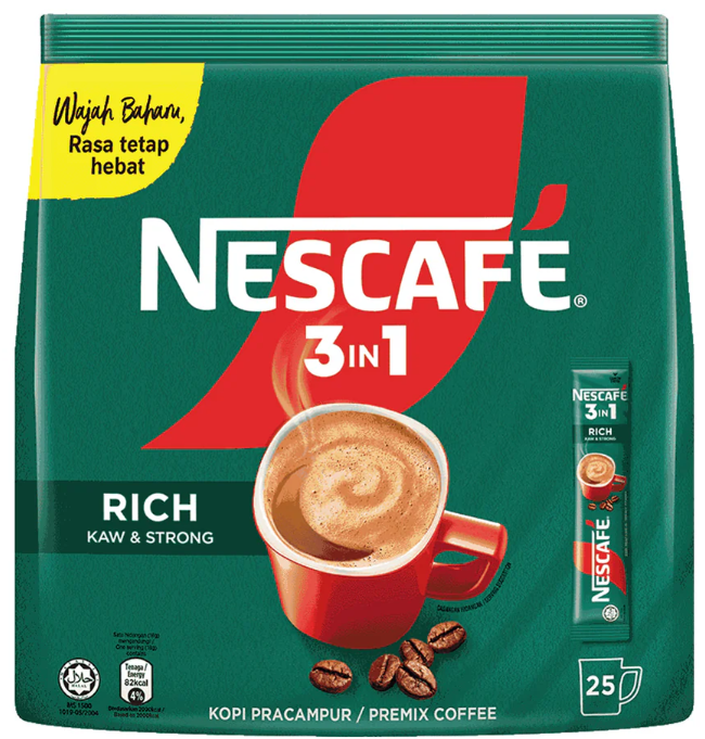 NESCAFÉ 3 in 1 Rich Coffee (25 Sticks)