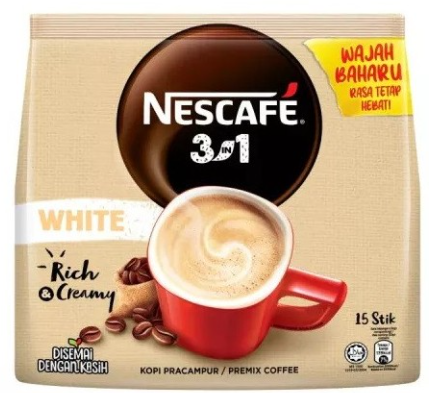 NESCAFÉ 3 in 1 White Coffee (15 Sticks)