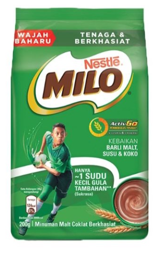 Nestlé MILO Activ-Go Chocolate Malt Drink 200g