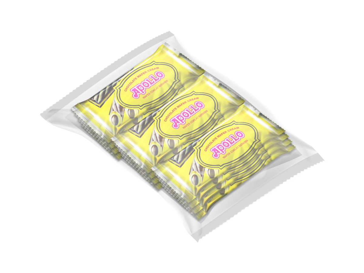 Apollo Stick Wafer Chocolate Gold