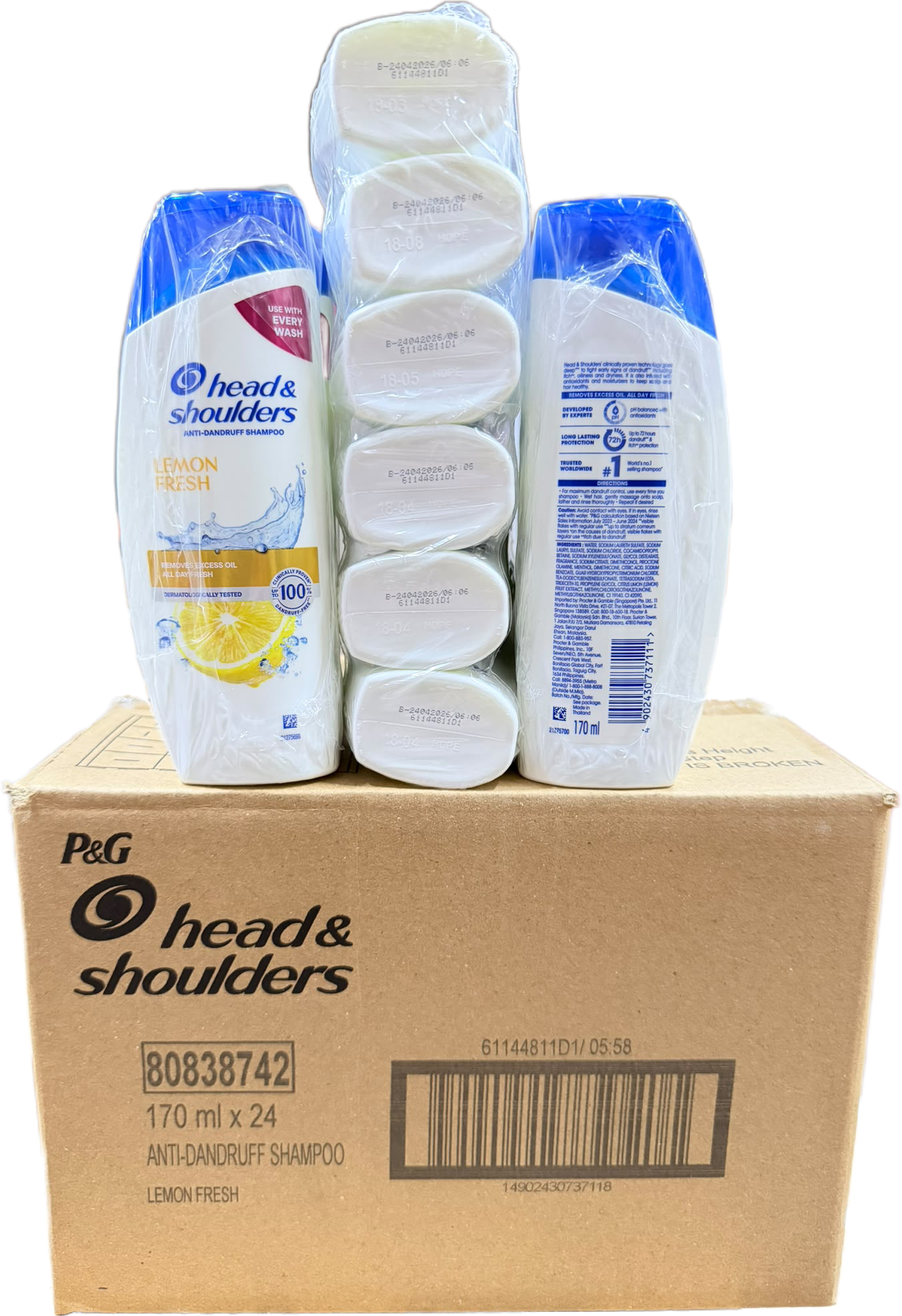 Head & Shoulders Lemon Fresh Anti-Dandruff Shampoo 170ml